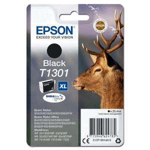 Epson originální ink C13T13014012, T1301, black, 945str., 25,4ml, Epson Stylus Office BX625FWD