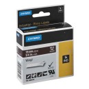 Dymo originální páska do tiskárny štítků, Dymo, 1805418, bílý tisk/hnědý podklad, 5.5m, 19mm, RHINO vinylová profi D1