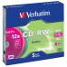 Verbatim CD-RW, 43167, DataLife PLUS, 5-pack, 700MB, Serl, 8-12x, 80min., 12cm, Color, bez možnosti potisku, slim box, Color, pro 