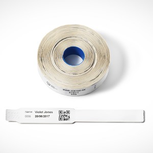 Brother identifikační naramek pro děti 165mm x 20mm, bílá, 250 ks, BWEAB279PW, pro přímý termální tisk, karton 4 ks, cena za karto