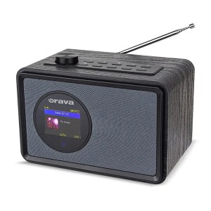 Orava reproduktor Přenosný rádiopřijímač, černý, regulace hlasitosti, přenosný, USB/FM/AUX/Bluetooth, Mp3, WAV