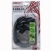 Síťový kabel 230V napájecí, CEE7 (vidlice)-C13, 3m, VDE approved, černý, Logo