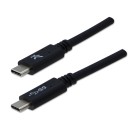 USB kabel (3.2 gen 1), USB C samec - USB C samec, 2m, 5 Gb/s, 5V/3A, černý