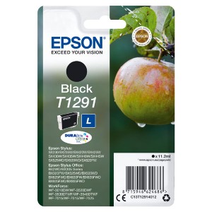 Epson originální ink C13T12914022, T1291, black, blistr, 420str., 11,2ml, Epson Stylus SX420W, 425W, Stylus Office BX305F, 320FW