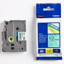 Brother originální páska do tiskárny štítků, Brother, TZE-731, černý tisk/zelený podklad, laminovaná, 8m, 12mm