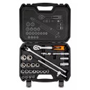 Sada nástrčných klíčů, 10-205, 25, velikost 1/2, kufřík, NEO TOOLS