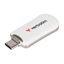Verbatim USB flash disk, USB C, 128GB, Plectra, bílý, 30229, USB C