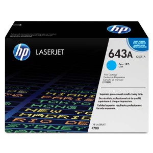 HP originální toner Q5951A, cyan, 10000str., HP 643A, HP Color LaserJet 4700, n, dn, dtn, ph+, O