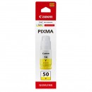 Canon originální ink GI-50 Y, yellow, 7700str., 9ml, 3405C001, Canon PIXMA G5050,G6050,GM2050