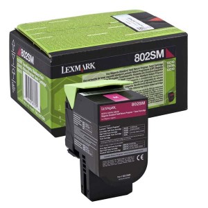 Lexmark originální toner 80C2SM0, magenta, 2000str., return, Lexmark CX310dn, CX310n, CX410de, CX410, O