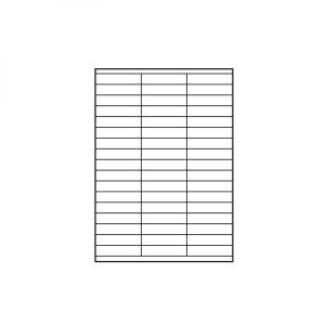 Logo etikety 70mm x 16.9mm, A4, matné, bílé, 51 etiketa, 140g/m2, baleno po 10 ks, pro inkoustové a laserové tiskárny