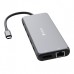 USB (3.2) hub 13-port, 32153, šedý, délka kabelu 20cm, Verbatim, 2x USB C, 6x USB A, 2x HDMI
