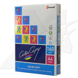 Xerografický papír Color copy, A4, 160 g/m2, bílý, 250 listů, spec. pro barevný laserový tisk