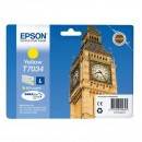 Epson originální ink C13T70344010, L, yellow, 800str., Epson WorkForce Pro WP4000, 4500 series