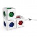Rozbočovací zásuvka 240V, CEE7 (vidlice)-POWERCUBE, 0.1m, ORIGINAL, modrá, POWERCUBE, 5 zásuvek, dětské pojistky