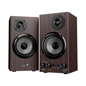 Genius reproduktory SP-HF520BT, 20W, hnědý, dřevěné, AUX/Bluetooth 5.3
