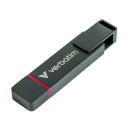 Verbatim USB flash disk, USB C a USB 3.2 Gen 1, 1000GB, Dual QuickStick, šedý, 32043, USB C, s poutkem