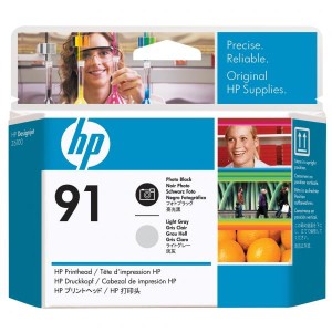 HP originální tisková hlava C9463A, HP 91, photo black/light grey, HP DesignJet Z6100