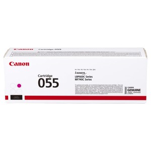 Canon originální toner 055M, magenta, 2100str., 3014C002, Canon MF742Cdw, MF744Cdw, MF746Cx, LBP663Cdw, LBP664Cx, O