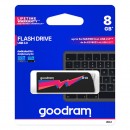 Goodram USB flash disk, USB 3.0 (3.2 Gen 1), 8GB, UCL3, černý, UCL3-0080K0R11, USB A, s výsuvným konektorem