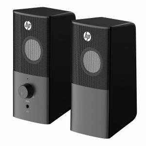 HP reproduktory DHS-2101, 2.0, 6W, černý, regulace hlasitosti, stolní, 3,5 mm jack (USB)