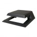 Podstavec pod monitor, se zásuvkou na kancelářské potřeby, černý, plast, 23 kg nosnost, Logo, LCD i CRT