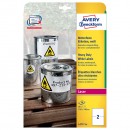Avery Zweckform etikety 210mm x 148mm, A4, matné, bílé, 2 etikety, velmi odolné, baleno po 20 ks, L4717-20, pro laserové tiskárny 