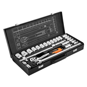 Sada nástrčných klíčů, 08-674, šestihranné prodloužené nástrčné hlavic, z chrom-vanadiové oceli, NEO TOOLS