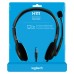 Logitech Stereo H111, sluchátka s mikrofonem, černá
