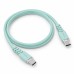 Powerton ENERGY PASTEL EDITION Kabel USB-C, 60W, 1m, silikonový, zelený