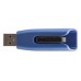 Verbatim USB flash disk, USB 3.0, 64GB, V3 MAX, Store N Go, modrý, 49807, USB A, s výsuvným konektorem