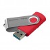 Goodram USB flash disk, USB 3.0 (3.2 Gen 1), 64GB, UTS3, červený, UTS3-0640R0R11, USB A, s otočnou krytkou