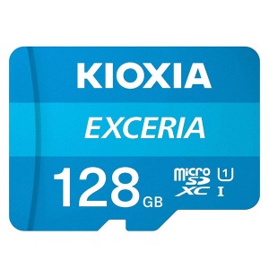 Kioxia Paměťová karta Exceria (M203), 128GB, microSDXC, LMEX1L128GG2, UHS-I U1 (Class 10)