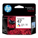 HP originální ink 6ZD61AE, HP 47, tri-colour, HP DeskJet Ink Advantage 4800, 4828
