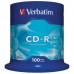 Verbatim CD-R, 43411, DataLife, 100-pack, 700MB, Extra Protection, 52x, 80min., 12cm, bez možnosti potisku, cake box, Standard, pr