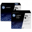 HP originální toner CE255XD, black, 12500str., HP 55X, HP Enterprise P3015, LaserJet Pro 500 MFP M521dn, dual pack, 2ks, O