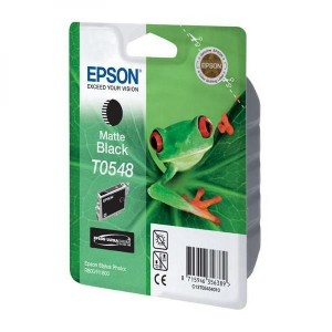 Epson originální ink C13T054840, matte black, 550str., 13ml, Epson Stylus Photo R800, R1800