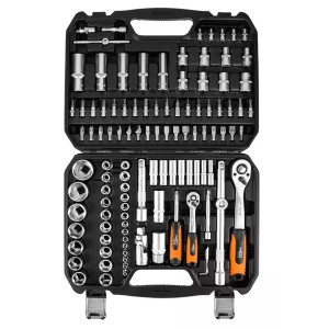 Sada nářadí, 10-211, 110 ks, velikost 1/4 a 1/2, kufřík, NEO TOOLS Sada nářadí, 10-211, 110 ks, velikost 1/4 a 1/2, kufřík, NEO TOOLS