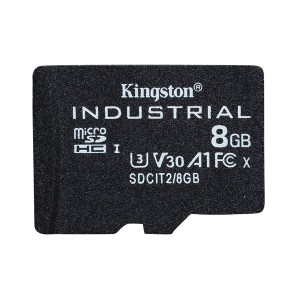 Kingston paměťová karta Industrial C10, 8GB, micro SDHC, SDCIT2/8GBSP, UHS-I U3 (Class 10), pSLC karta