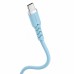 Powerton ENERGY PASTEL EDITION Kabel USB-C, 100W, 1m, silikonový, modrý