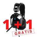 E-blue Cobra H 948, herní sluchátka s mikrofonem, černá, 1+1, 2x 3.5 mm jack