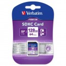 Verbatim Secure Digital Card, 128GB, SDXC, 44025, UHS-I U1 (Class 10)