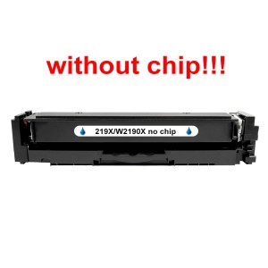 Kompatibilní toner pro HP 219X/W2191X-No Chip! Cyan. POZOR kazeta bez čipu 2500 stran