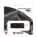 Kingston USB flash disk, USB 3.0 (3.2 Gen 1), 128GB, DataTraveler Exodia, černý, DTX/128GB, USB A, s krytkou