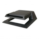 Podstavec pod monitor, se zásuvkou na kancelářské potřeby, černý, plast, 23 kg nosnost, Logo, LCD i CRT