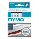 Dymo originální páska do tiskárny štítků, Dymo, 45804, S0720840, modrý tisk/bílý podklad, 7m, 19mm, D1