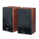 Genius reproduktory SP-HF1250B, 2.0, 40W, hnědé, regulace hlasitosti, dřevěné, 70Hz-20kHz