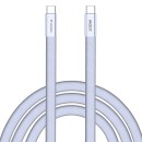 Verbatim USB-C kabel SoftTouch USB C samec - USB C samec, 100W, 1.2m, Fialová, box, 30278