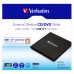 Verbatim 43886, externí CD/DVD mechanika a vypalovačka Slimline, rychlost CD(24x) DVD (8x),USB 3.2 GEN1 a USB-C