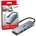 USB (3.0) hub 5-port, UH-500, šedý, Genius, 2x USB 3.0,1x HDMI,2x USB-C,Power Delivery 100W